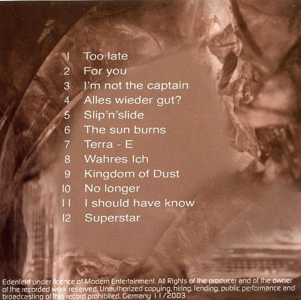 Edenfeld : Terra E (CD, Album)