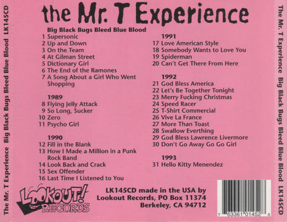 The Mr. T Experience : Big Black Bugs Bleed Blue Blood (CD, Album, Comp)
