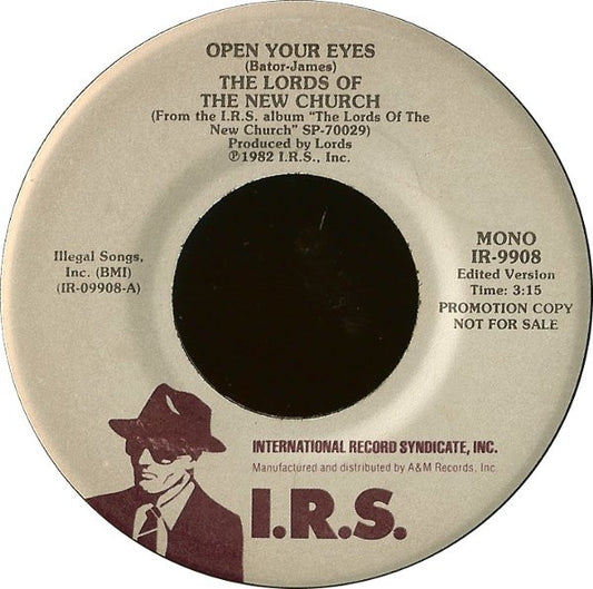 The Lords Of The New Church* : Open Your Eyes (7", Mono, Promo)