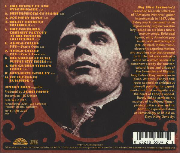 John Fahey : Days Have Gone By (Volume 6) (CD, Album, RE, RM)