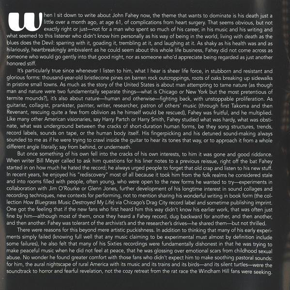 John Fahey : Days Have Gone By (Volume 6) (CD, Album, RE, RM)