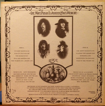 Redeye (5) : One Man's Poison (LP, Album, Ter)