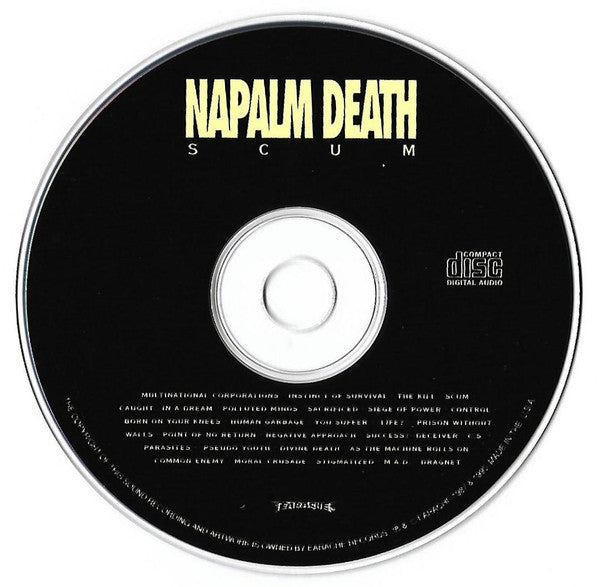 Napalm Death : Scum (CD, Album, RE, RM)