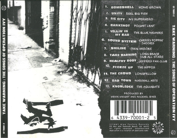 Various : Take Warning: The Songs Of Operation Ivy (CD, Comp)