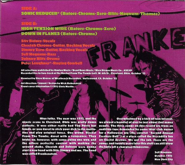 Frankenstein (3) : Eve Of The Dead Boys (Oct. 1975) (CD, Single)
