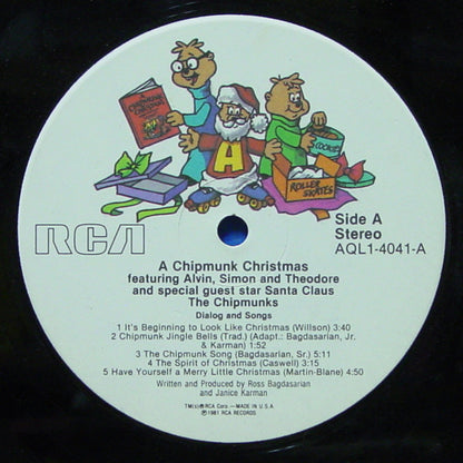 Alvin & The Chipmunks* : A Chipmunk Christmas (LP, Gat)