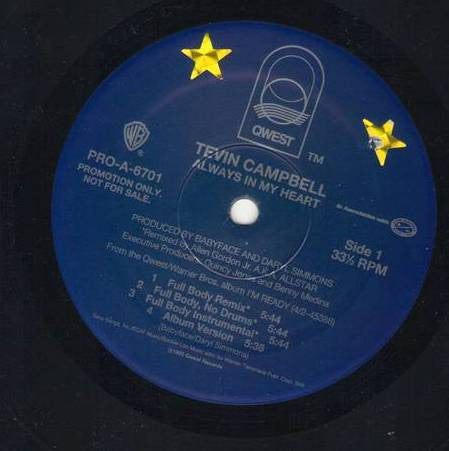 Tevin Campbell : Always In My Heart (12", Promo)
