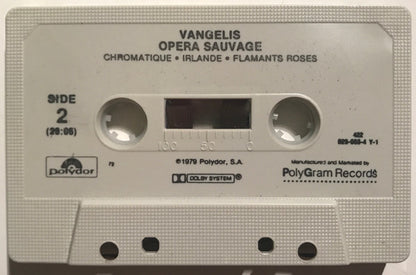 Vangelis : Opera Sauvage (Cass, Album, RE, 72,)