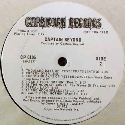 Captain Beyond : Captain Beyond (LP, Album, Promo)