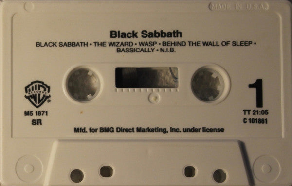 Black Sabbath : Black Sabbath (Cass, Album, Club, RE)