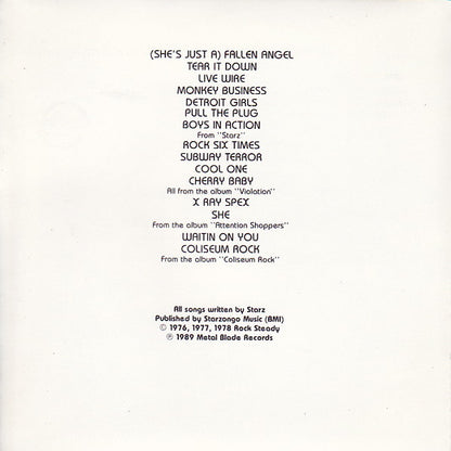 Starz (2) : Live In Action (CD, Album, RE)