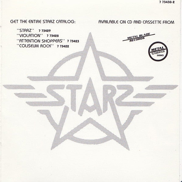 Starz (2) : Live In Action (CD, Album, RE)