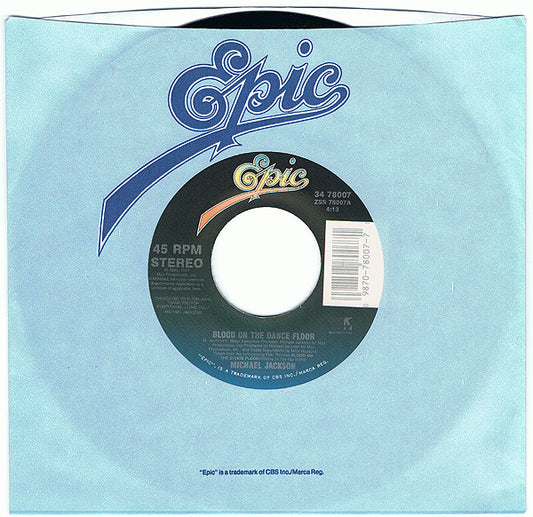 Michael Jackson : Blood On The Dance Floor (7", Single)