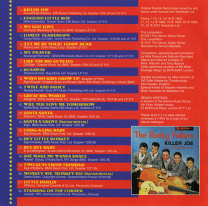 The Rocky Fellers : Look At Killer Joe Go! The Complete Scepter Recordings 1962-64 (CD, Comp)