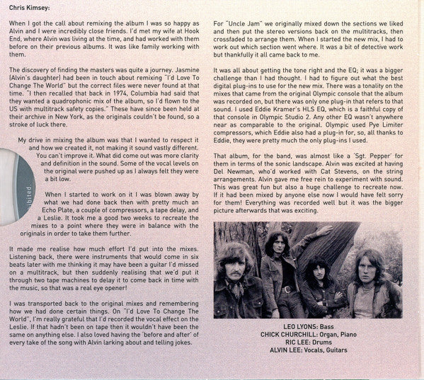 Ten Years After : A Space In Time  (CD, Album, 50t + CD, RM, 202)