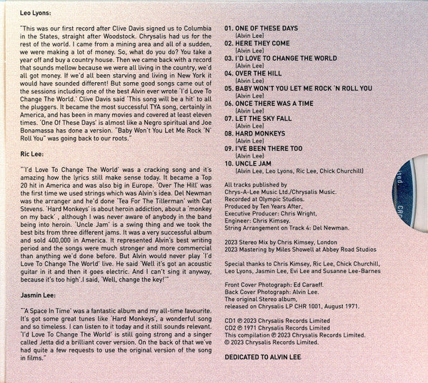 Ten Years After : A Space In Time  (CD, Album, 50t + CD, RM, 202)