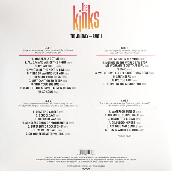 The Kinks : The Journey - Part 1 (2xLP, Comp, Mono, RM)