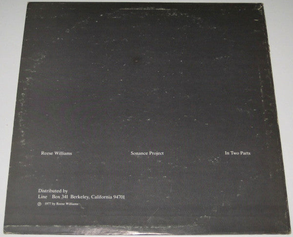 Reese Williams : Sonance Project In Two Parts (LP, Album)