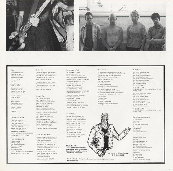 Minor Threat : Minor Threat (LP, Comp, RP, $5,)