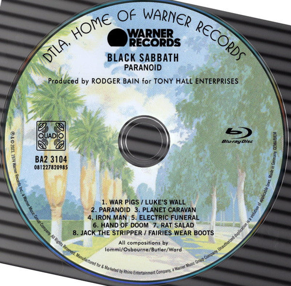 Black Sabbath : Paranoid (Blu-ray, Blu-ray-A, Album, Quad, RE)
