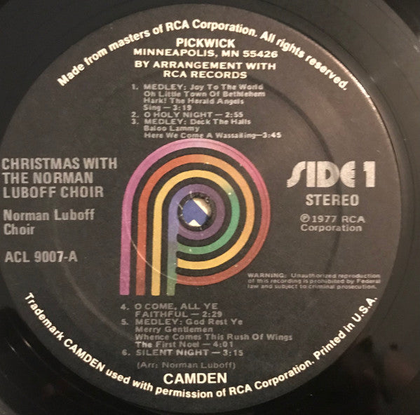 Norman Luboff Choir : Christmas With The Norman Luboff Choir (LP, Album, RE)
