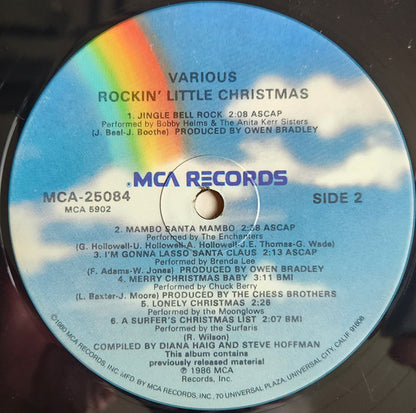 Various : Rockin' Little Christmas (LP, Comp, Glo)