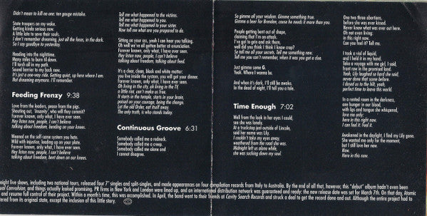 Atomic 61 : Tinnitus In Extremis (CD, Album)