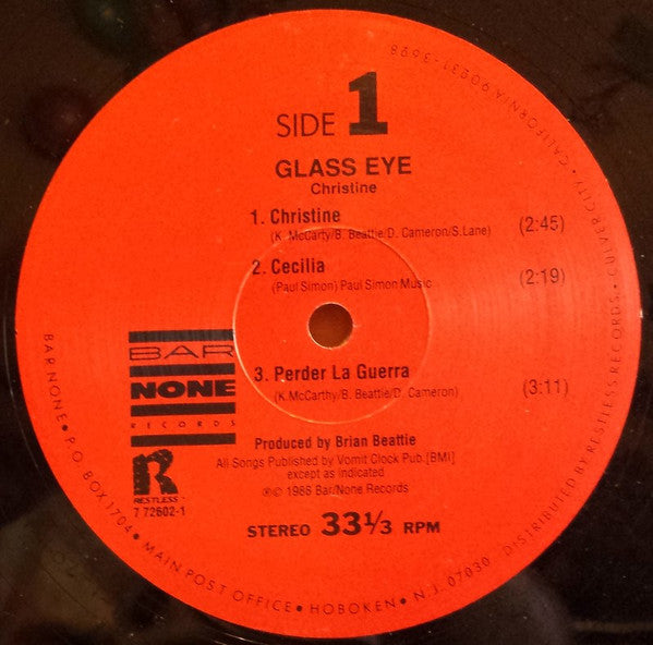 Glass Eye : Christine (12", EP)
