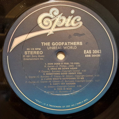 The Godfathers : Unreal World (LP, Album, Promo)