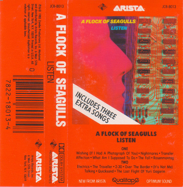 A Flock Of Seagulls : Listen (Cass, Album, Gri)