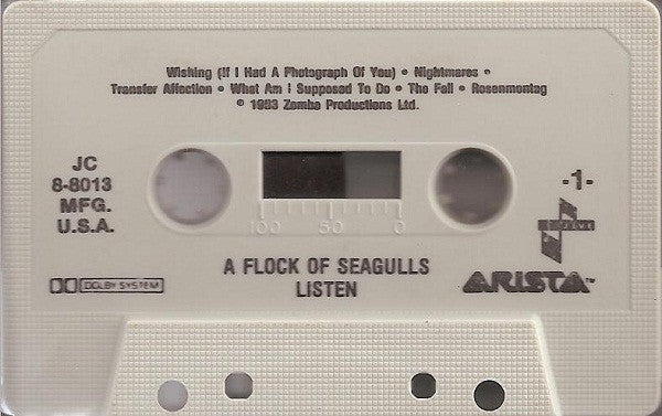 A Flock Of Seagulls : Listen (Cass, Album, Gri)
