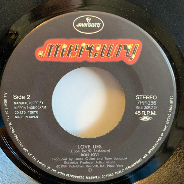 Bon Jovi : Runaway (7", Single)