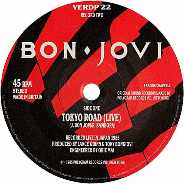 Bon Jovi : Hardest Part Is The Night (2x7", Single, Ltd)