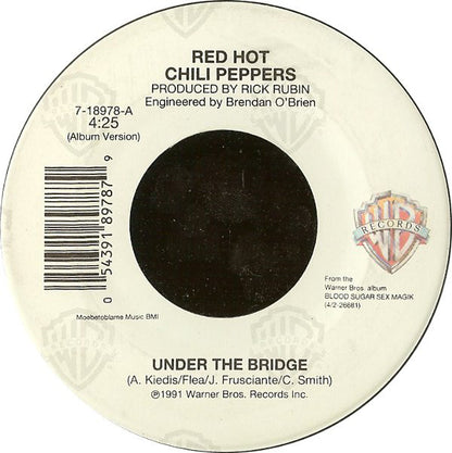 Red Hot Chili Peppers : Under The Bridge (7", Spe)