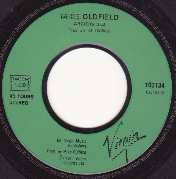 Mike Oldfield : Portsmouth (7", Single, RE)