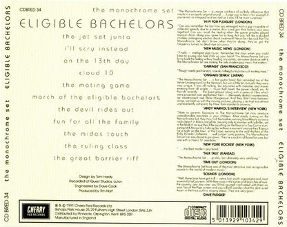 The Monochrome Set : Eligible Bachelors (CD, Album, RE)