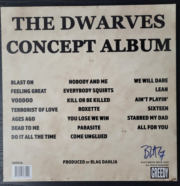 Dwarves : The Dwarves Concept Album (LP, Album, Blu)