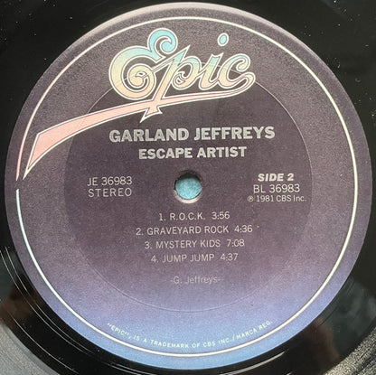 Garland Jeffreys : Escape Artist (LP, Album, Pit + 7", EP, Promo, Pit)