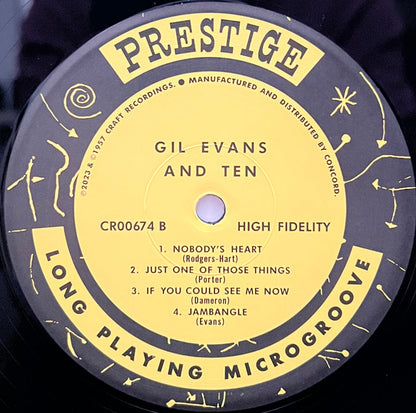 Gil Evans : Gil Evans & Ten (LP, Album, RSD, Mono, Ltd, RE, RM, 180)