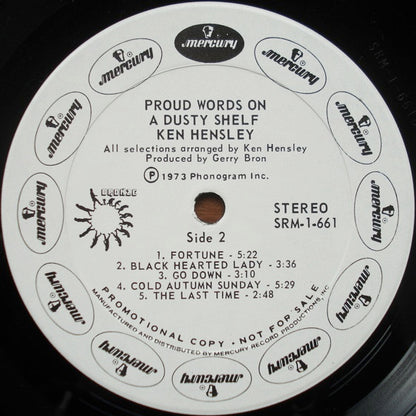 Ken Hensley : Proud Words On A Dusty Shelf (LP, Album, Promo, Gat)