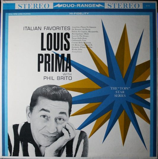Louis Prima With Phil Brito : Italian Favorites (LP, Album)