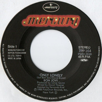 Bon Jovi : Only Lonely (7", Single)