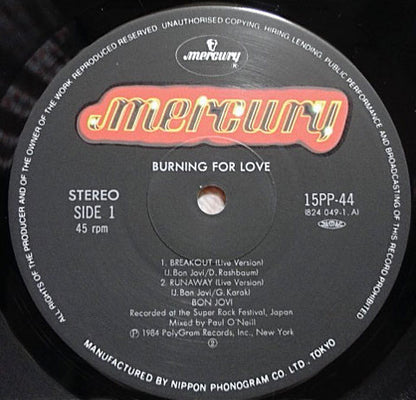 Bon Jovi : Burning For Love (12")