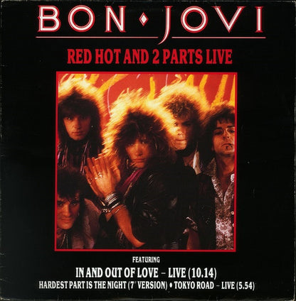 Bon Jovi : Red Hot And 2 Parts Live (12", Red)