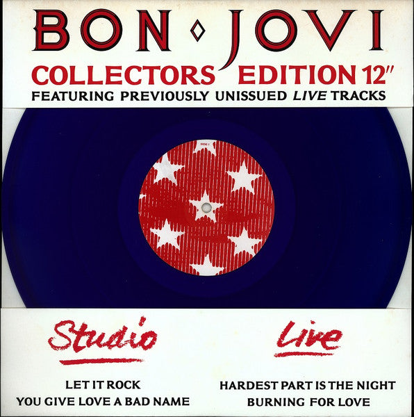 Bon Jovi : Let It Rock (12", Ltd, Blu)