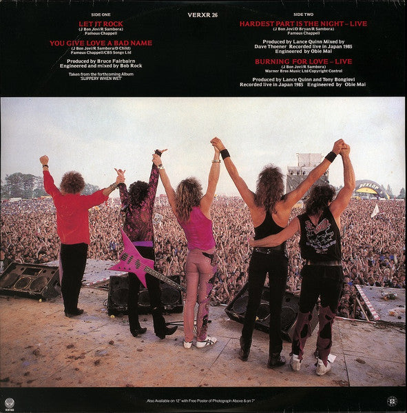 Bon Jovi : Let It Rock (12", Ltd, Blu)