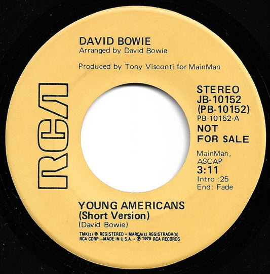 David Bowie : Young Americans (7", Promo)