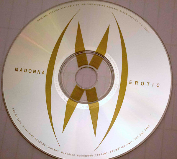 Madonna : Erotic (CD, Single, Promo)