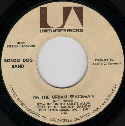 Bonzo Dog Band* : I'm The Urban Spaceman / Canyons Of Your Mind (7", RE)