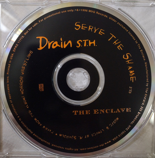 Drain S.T.H.* : Serve The Shame (CD, Single, Promo)